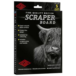 Black Scraperboard 229 x 152mm - 5 sheets