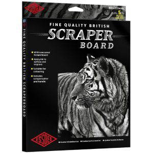 White Scraperboard 305 x 229mm - 5 sheets
