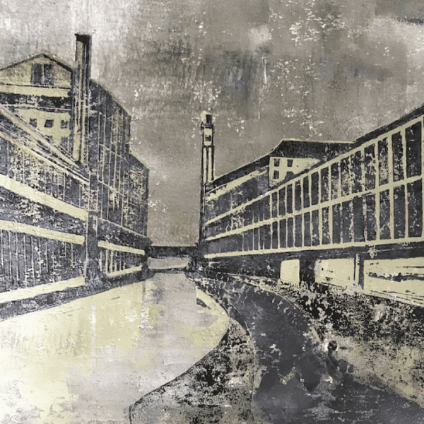 lino print by artist Keith Tunnicliffe