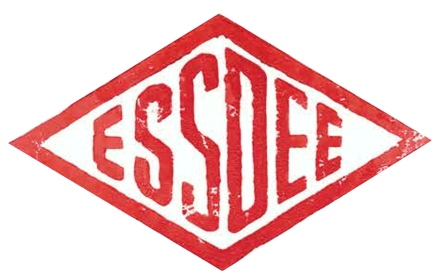 ess-dee-logo Linoprint of mountains and trees in black and white