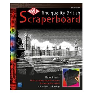 White Scraperboard 610 x 502mm - 5 sheets