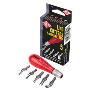 Essdee Lino Cutters and Handle Set Styles 1 - 5