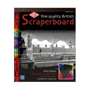 Black Scraperboard 610 x 502mm - 10 sheets CSBB5