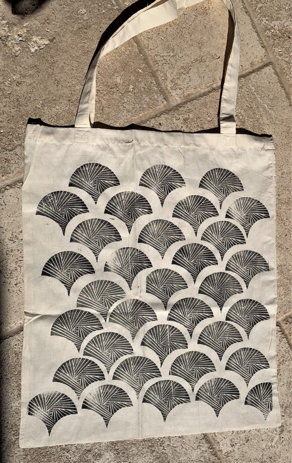 Learn How to Lino Print onto Fabric Create a Geometric Print Tote Bag