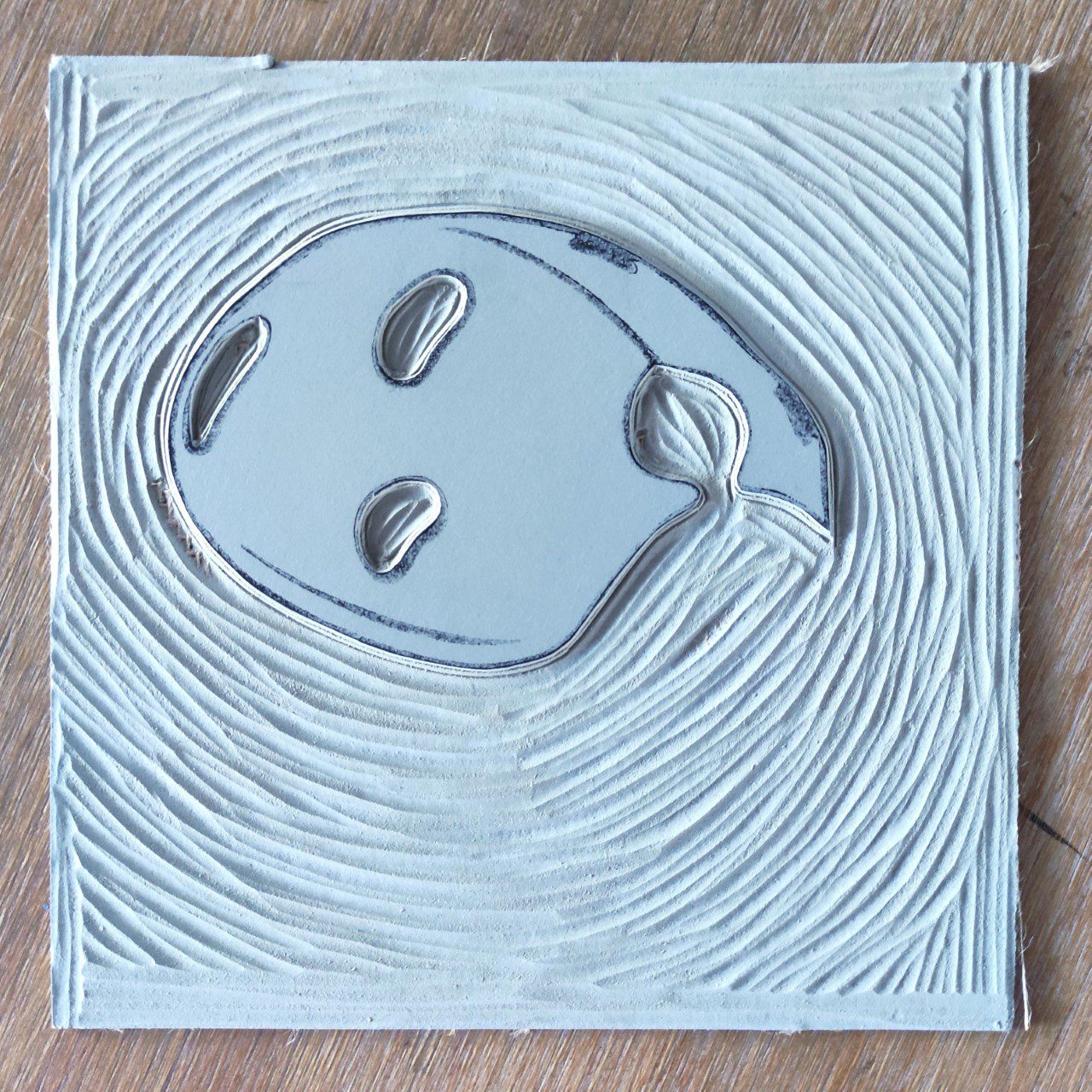 Ladybird linocut blog 8