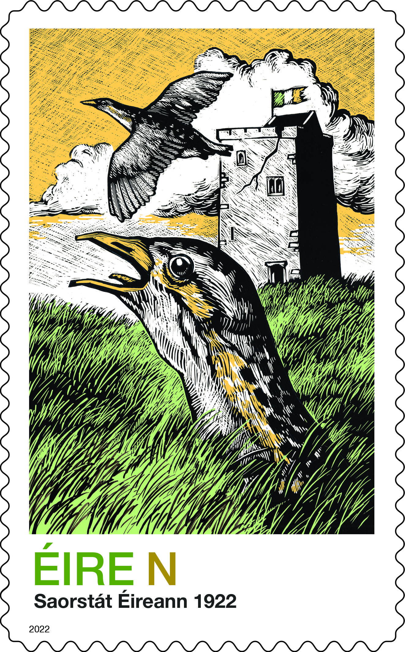 Obra de arte en raspado de un perro por Keith Sykes