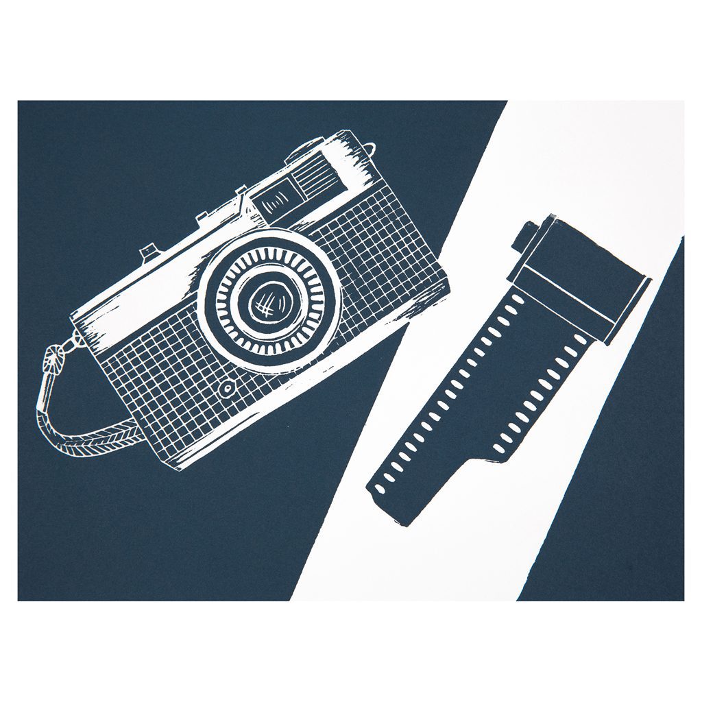 Tryck av Scarlett Rebecca med titeln &quot;Once We Were Fish&quot;