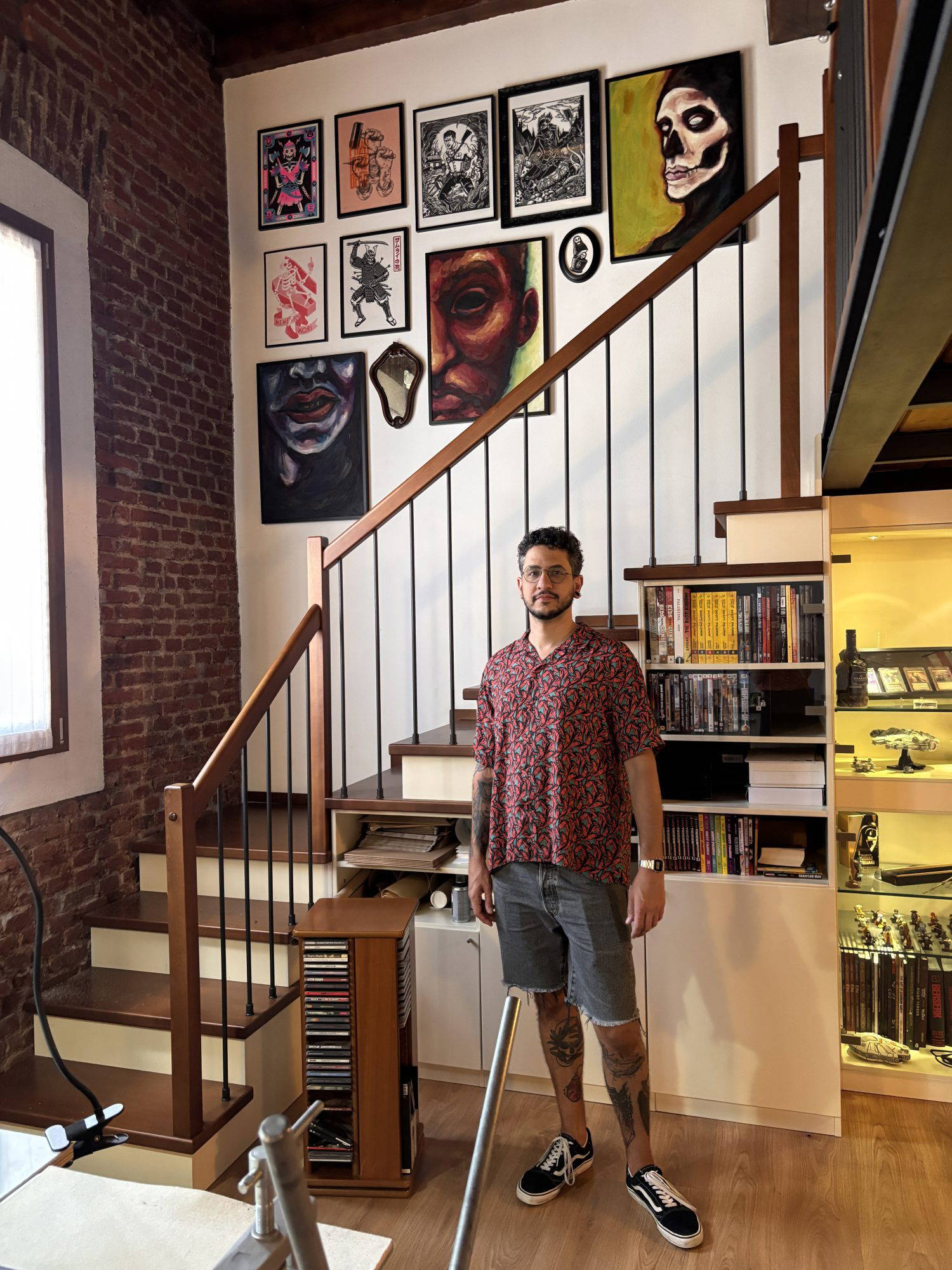 Enea Seregni In his Printmaking studio
