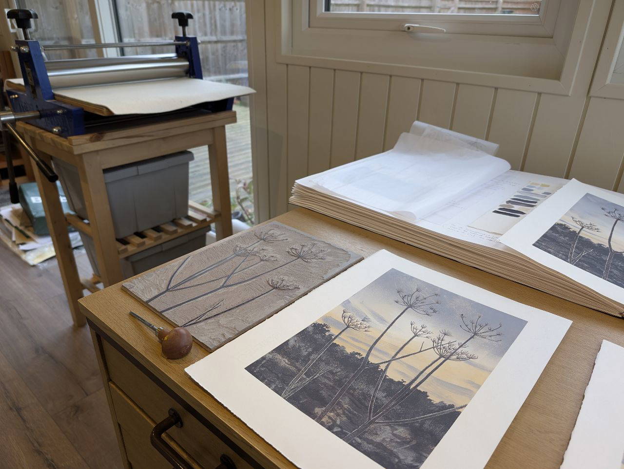 A lino Cut by Arturas